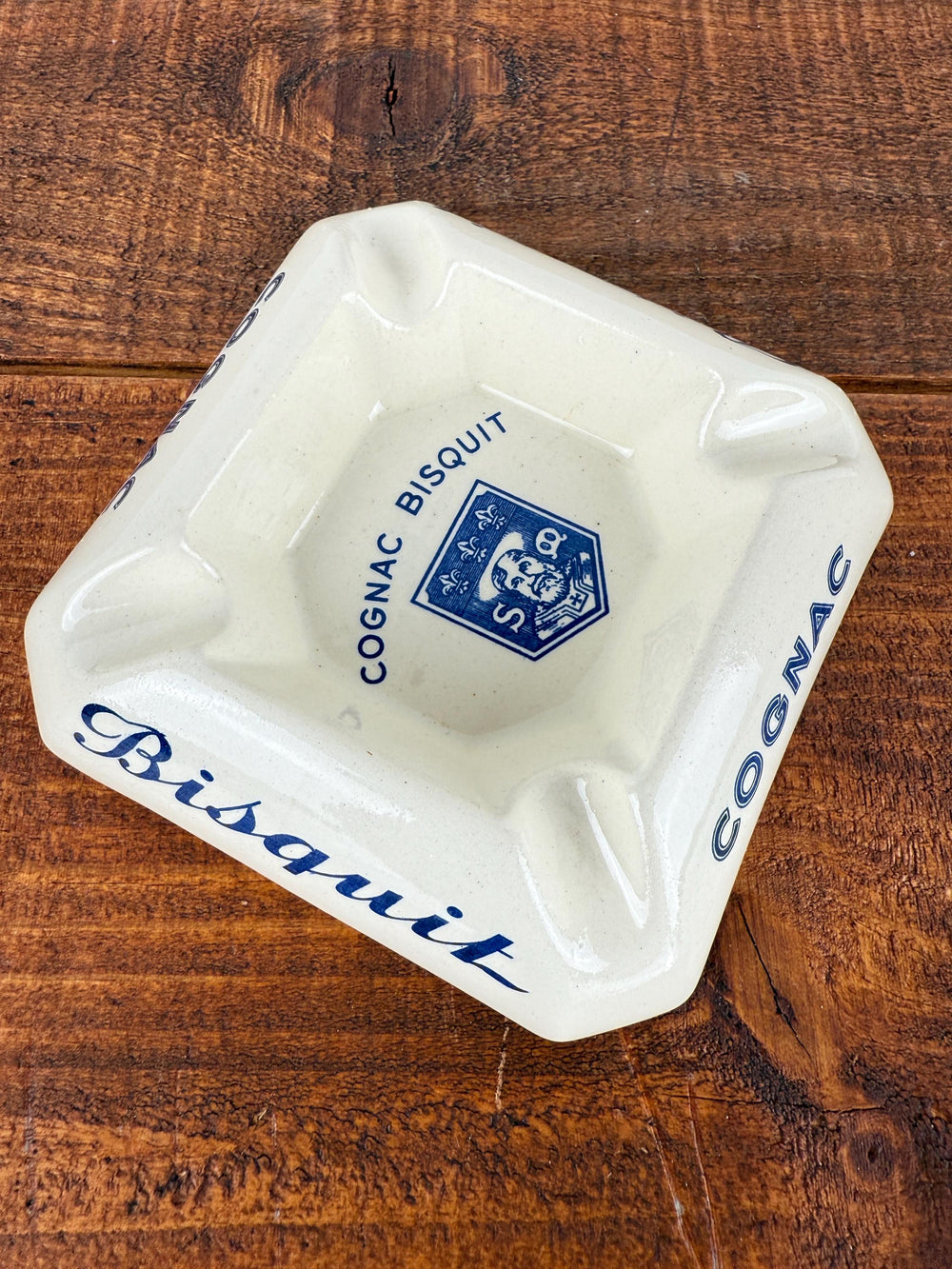 Vintage French porcelain Bisquit Cognac Ashtray