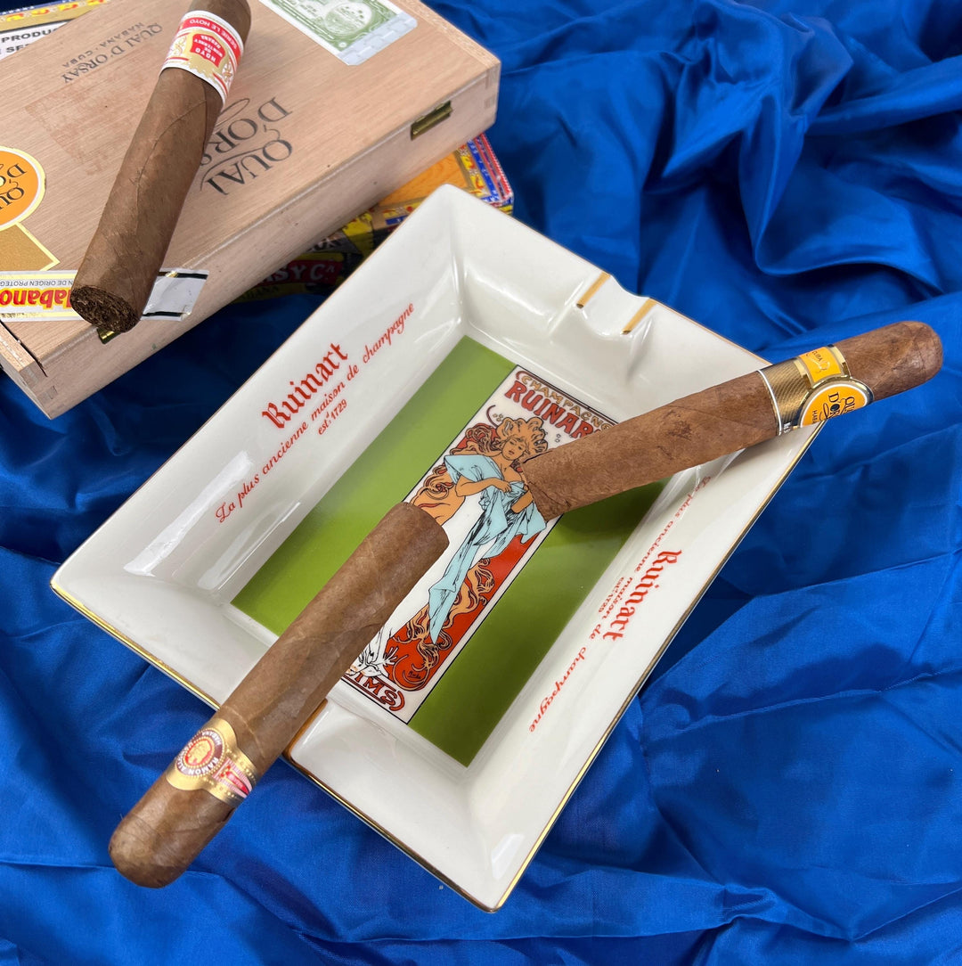 Vintage Porcelain Ruinart Champagne Ashtray