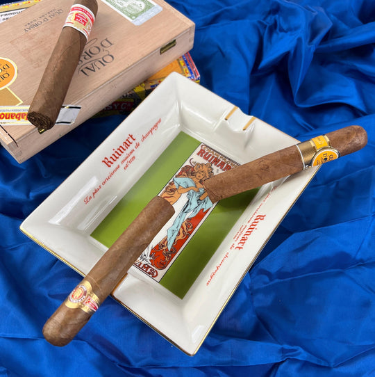 Vintage Porcelain Ruinart Champagne Ashtray