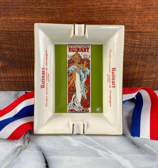 Vintage Porcelain Ruinart Champagne Ashtray