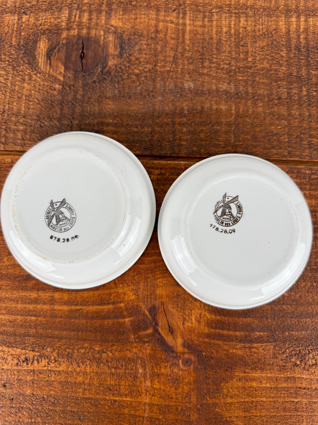Set of 2 Vintage Grand Marnier Porcelain Ashtrays
