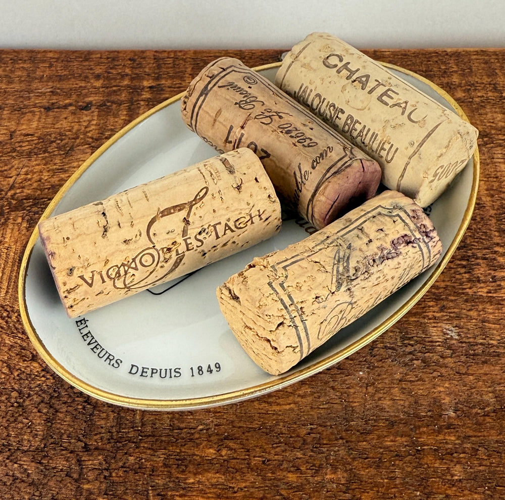 Vintage porcelain ''Piat Père et Fils'' Beaujolais Ashtray