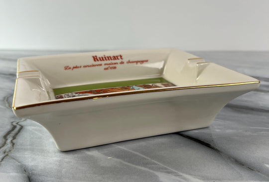 Vintage Porcelain Ruinart Champagne Ashtray