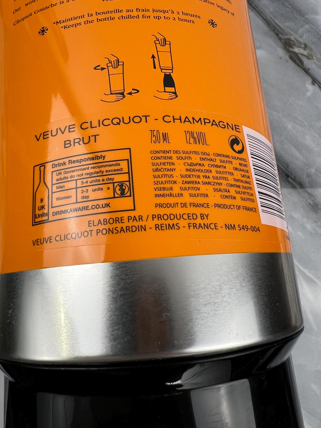 Vintage Veuve Clicquot Paint tube Style Cooler